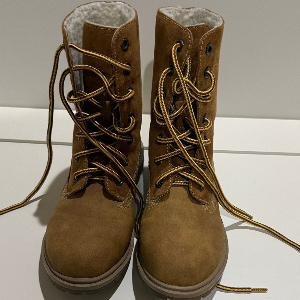 UNIONBAY Brown Lace-Up Combat Boots